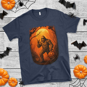 Funny Halloween Bigfoot Scary Spooky Cryptid Sasquatch T Shirt TS11 Navy Print Your Wear