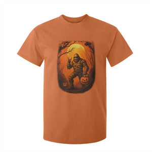 Funny Halloween Bigfoot Scary Spooky Cryptid Sasquatch T Shirt For Kid TS11 Orange Print Your Wear