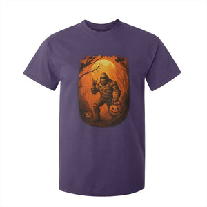 Funny Halloween Bigfoot Scary Spooky Cryptid Sasquatch T Shirt For Kid TS11 Purple Print Your Wear