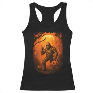 Funny Halloween Bigfoot Scary Spooky Cryptid Sasquatch Racerback Tank Top TS11 Black Print Your Wear