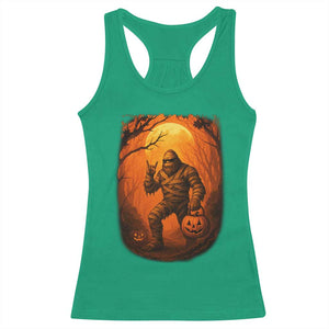 Funny Halloween Bigfoot Scary Spooky Cryptid Sasquatch Racerback Tank Top TS11 Irish Green Print Your Wear
