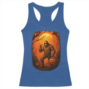 Funny Halloween Bigfoot Scary Spooky Cryptid Sasquatch Racerback Tank Top TS11 Royal Blue Print Your Wear