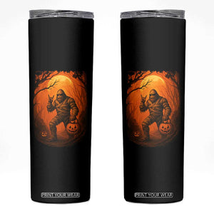 Funny Halloween Bigfoot Scary Spooky Cryptid Sasquatch Skinny Tumbler TS11 Black Print Your Wear