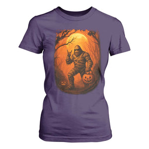 Funny Halloween Bigfoot Scary Spooky Cryptid Sasquatch T Shirt For Women TS11 Purple Print Your Wear