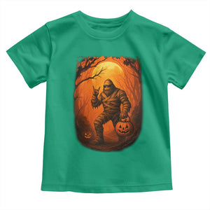 Funny Halloween Bigfoot Scary Spooky Cryptid Sasquatch Toddler T Shirt TS11 Irish Green Print Your Wear