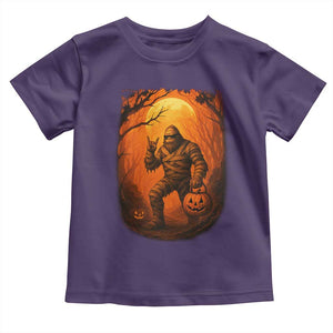 Funny Halloween Bigfoot Scary Spooky Cryptid Sasquatch Toddler T Shirt TS11 Purple Print Your Wear