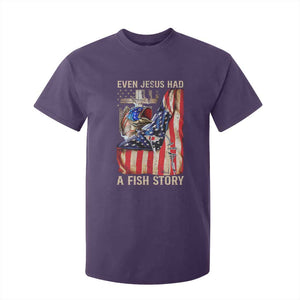 Funny Even Jesus Had A Fish Story T Shirt For Kid Fisherman Christian Fishing TS11 Purple Print Your Wear