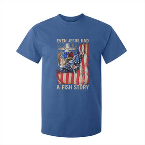 Funny Even Jesus Had A Fish Story T Shirt For Kid Fisherman Christian Fishing TS11 Royal Blue Print Your Wear