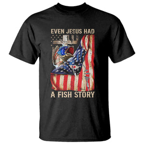 Funny Even Jesus Had A Fish Story T Shirt Fisherman Christian Fishing TS11 Black Print Your Wear