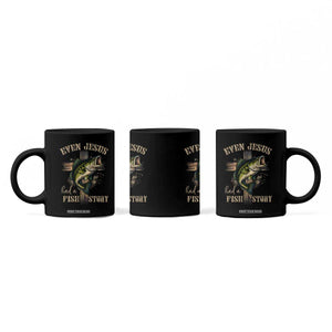Even Jesus Had A Fish Story Coffee Mug Funny Fishermen Christian Cross TS11 Print Your Wear