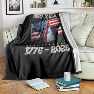Trump 250th Anniversary Throw Blanket 250 Years America Vintage USA Flag TS11 Print Your Wear