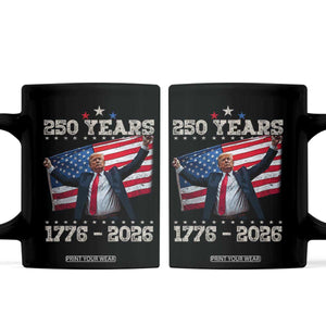 Trump 250th Anniversary Coffee Mug 250 Years America Vintage USA Flag TS11 Black Print Your Wear