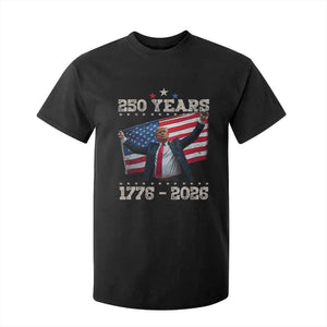 Trump 250th Anniversary T Shirt For Kid 250 Years America Vintage USA Flag TS11 Black Print Your Wear