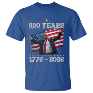 Trump 250th Anniversary T Shirt 250 Years America Vintage USA Flag TS11 Royal Blue Print Your Wear
