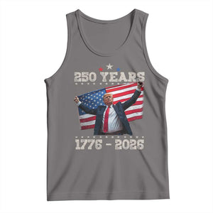 Trump 250th Anniversary Tank Top 250 Years America Vintage USA Flag TS11 Deep Heather Print Your Wear