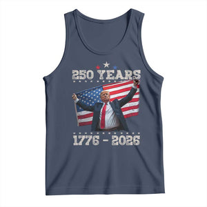 Trump 250th Anniversary Tank Top 250 Years America Vintage USA Flag TS11 Navy Print Your Wear