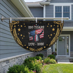 Trump 250th Anniversary Patriotic Fan Flag 250 Years America Vintage USA Flag