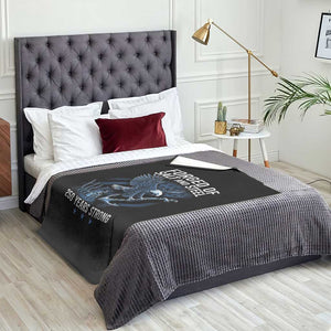 Navy Military 250th Anniversary Throw Blanket Forged Of Salt And Steel 250 Years Strong TS11 Print Your Wear