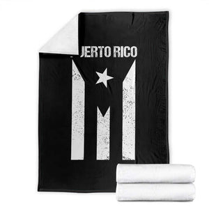 Puerto Rico Boricua Flag Proud Puerto Rican Heritage Throw Blanket TS11 Black Print Your Wear