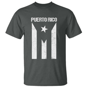 Puerto Rico Boricua Flag Proud Puerto Rican Heritage T Shirt TS11 Dark Heather Print Your Wear