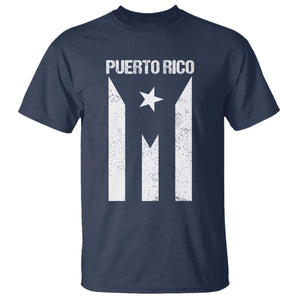 Puerto Rico Boricua Flag Proud Puerto Rican Heritage T Shirt TS11 Navy Print Your Wear