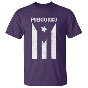 Puerto Rico Boricua Flag Proud Puerto Rican Heritage T Shirt TS11 Purple Print Your Wear