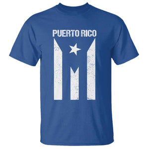 Puerto Rico Boricua Flag Proud Puerto Rican Heritage T Shirt TS11 Royal Blue Print Your Wear