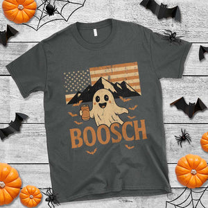 Funny Ghost Boosch Beer Halloween T Shirt Vintage American Flag TS11 Dark Heather Print Your Wear