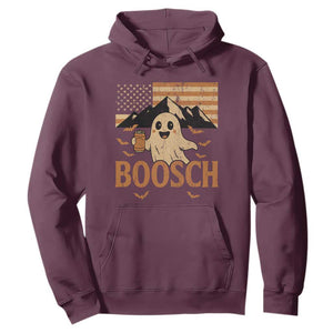 Funny Ghost Boosch Beer Halloween Hoodie Vintage American Flag TS11 Maroon Print Your Wear