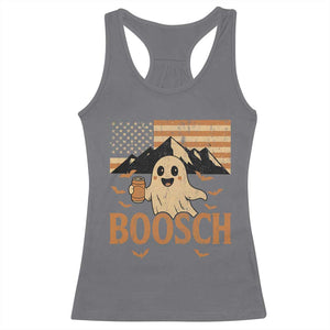 Funny Ghost Boosch Beer Halloween Racerback Tank Top Vintage American Flag TS11 Charcoal Print Your Wear