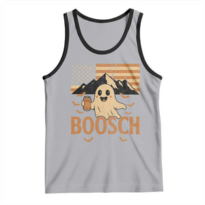 Funny Ghost Boosch Beer Halloween Tank Top Vintage American Flag TS11 Athletic Heather Black Print Your Wear