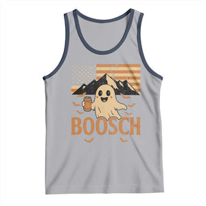 Funny Ghost Boosch Beer Halloween Tank Top Vintage American Flag TS11 Athletic Heather Navy Print Your Wear