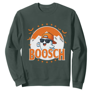 Funny Ghost Boosch Beer Halloween Sweatshirt Mountain Bat TS11 Dark Forest Green Print Your Wear