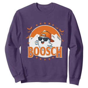 Funny Ghost Boosch Beer Halloween Sweatshirt Mountain Bat TS11 Purple Print Your Wear