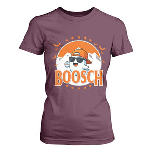 Funny Ghost Boosch Beer Halloween T Shirt For Women Mountain Bat TS11 Maroon Print Your Wear