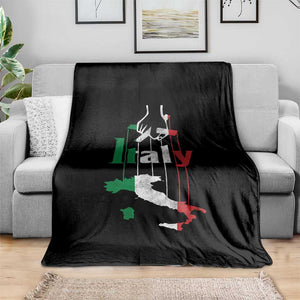 Funny Italia Heritage Pride Throw Blanket Vintage Italian Map Mafia Gangster TS11 Print Your Wear