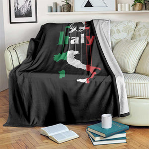 Funny Italia Heritage Pride Throw Blanket Vintage Italian Map Mafia Gangster TS11 Print Your Wear