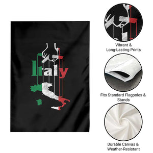 Funny Italia Heritage Pride Garden Flag Vintage Italian Map Mafia Gangster TS11 Print Your Wear
