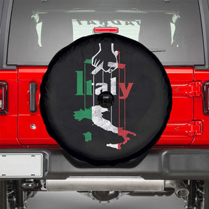 Funny Italia Heritage Pride Spare Tire Cover Vintage Italian Map Mafia Gangster TS11 Black Print Your Wear