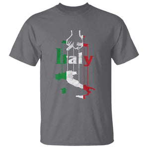 Funny Italia Heritage Pride T Shirt Vintage Italian Map Mafia Gangster TS11 Charcoal Print Your Wear