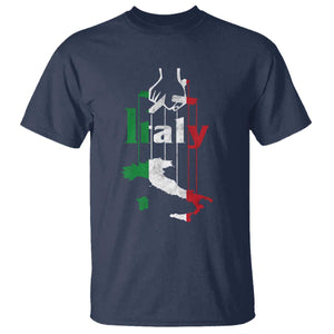 Funny Italia Heritage Pride T Shirt Vintage Italian Map Mafia Gangster TS11 Navy Print Your Wear