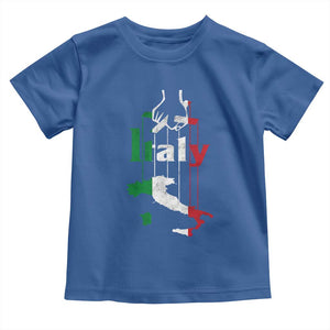 Funny Italia Heritage Pride Toddler T Shirt Vintage Italian Map Mafia Gangster TS11 Royal Blue Print Your Wear