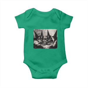 Funny Witch Girls Will Be Girls Baby Onesie Feminist Halloween TS11 Irish Green Print Your Wear