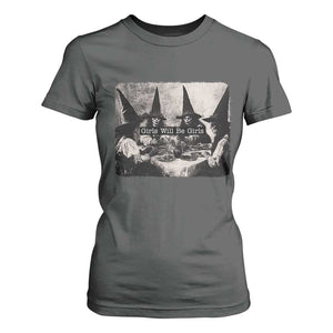 Funny Witch Girls Will Be Girls T Shirt For Women Feminist Halloween TS11 Dark Heather Print Your Wear