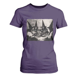 Funny Witch Girls Will Be Girls T Shirt For Women Feminist Halloween TS11 Purple Print Your Wear