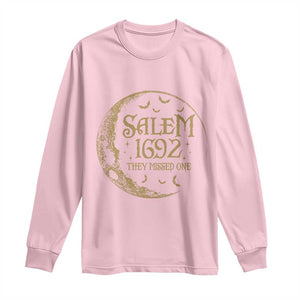 Salem 1692 They Missed One Long Sleeve Shirt Halloween Feminist Witch Trials TS11 Light Pink Print Your Wear