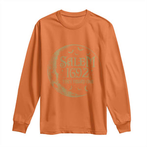 Salem 1692 They Missed One Long Sleeve Shirt Halloween Feminist Witch Trials TS11 Orange Print Your Wear