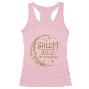 Salem 1692 They Missed One Racerback Tank Top Halloween Feminist Witch Trials TS11 Light Pink Print Your Wear