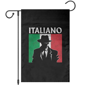 Italiano Italian Mafia Sicilian Gangster Italy Flag Garden Flag TS11 Black Print Your Wear