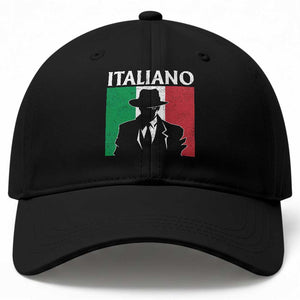 Italiano Italian Mafia Sicilian Gangster Italy Flag Baseball Cap TS11 Print Your Wear